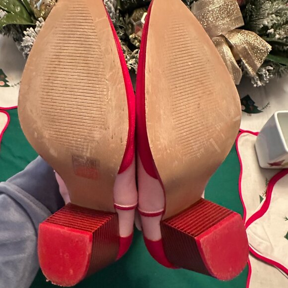 Women's Cowgirl western boots, red and pink with hearts, Size 37( US 6.5) - Picture 7 of 8